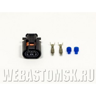 Штекер 2-pin с клеммами к жгуту на насос-дозатор для Webasto Thermo 90, 90 S, 90 ST